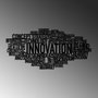 Wallity Innovation Accesorio Decorativo de Pared de Metal Negro